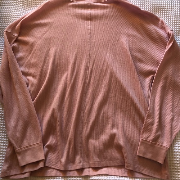 NWOT VS PINK Waffle Knit Long Sleeve Tee - Picture 5 of 7